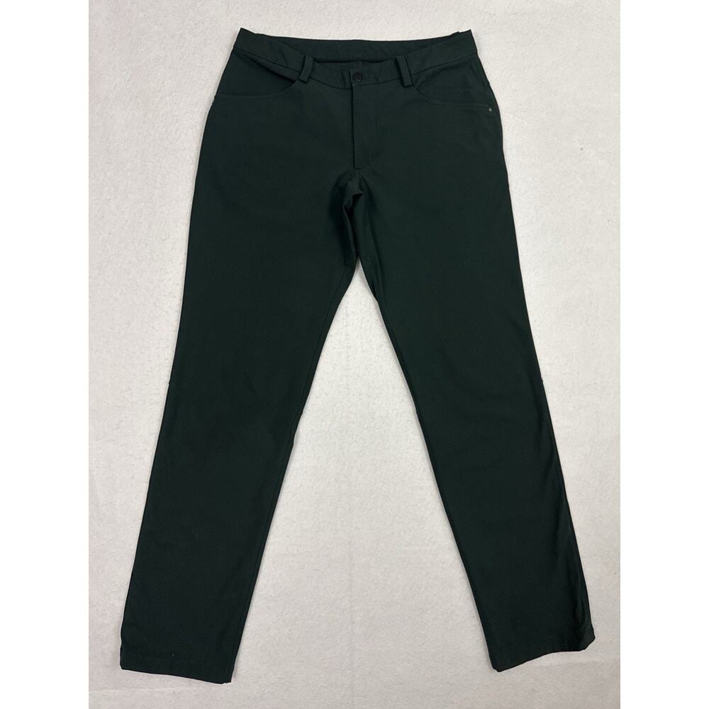 Lululemon ABC Pants Mens 34x32 Smoked Spruce Green Trouser Warpstreme Stretch